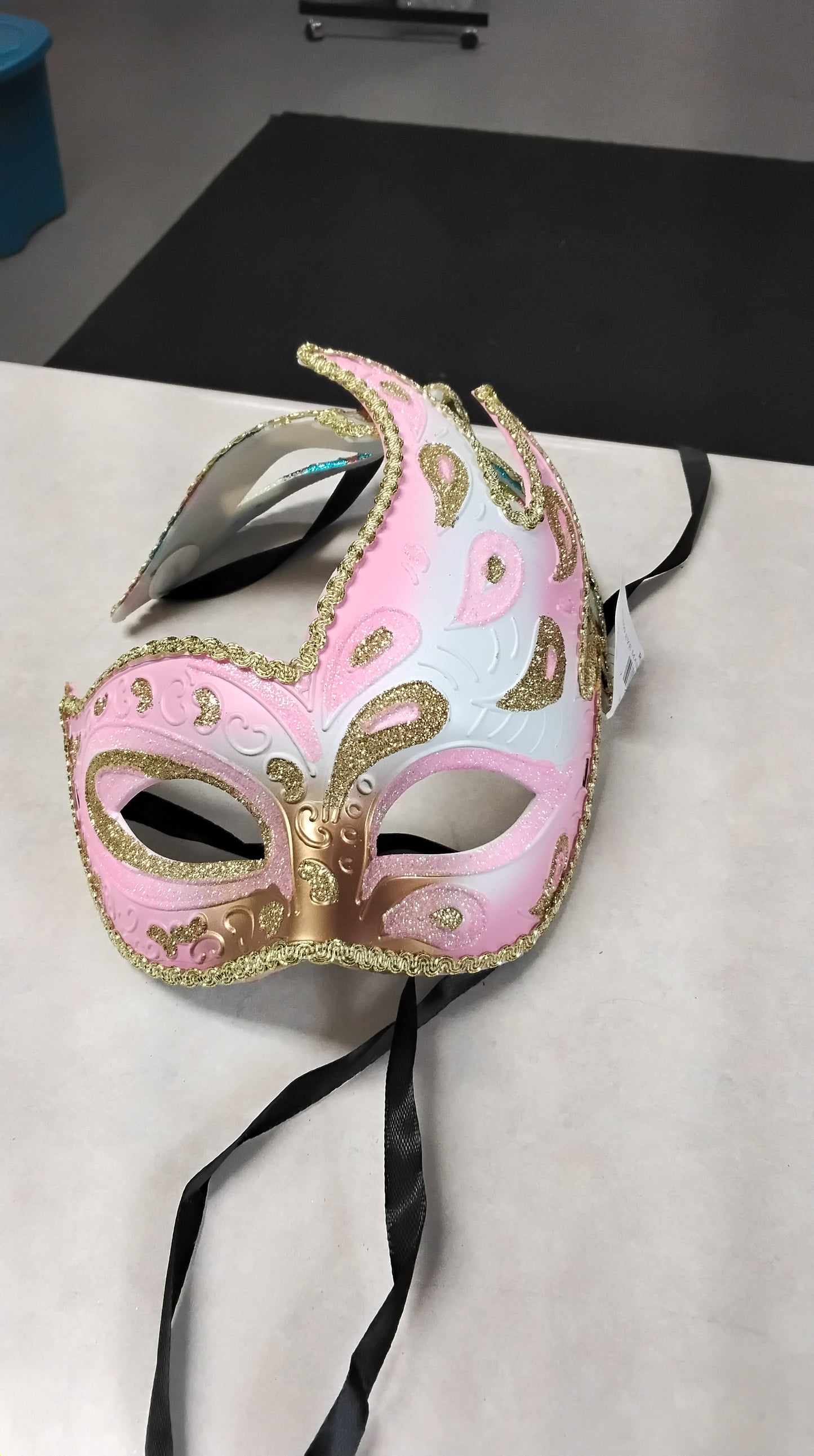 Pink/Gold Masquerade Mask