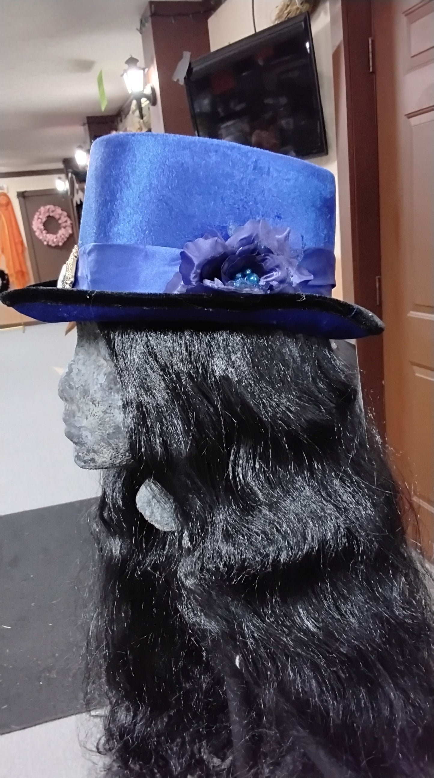 Victorian Top Hat Blue