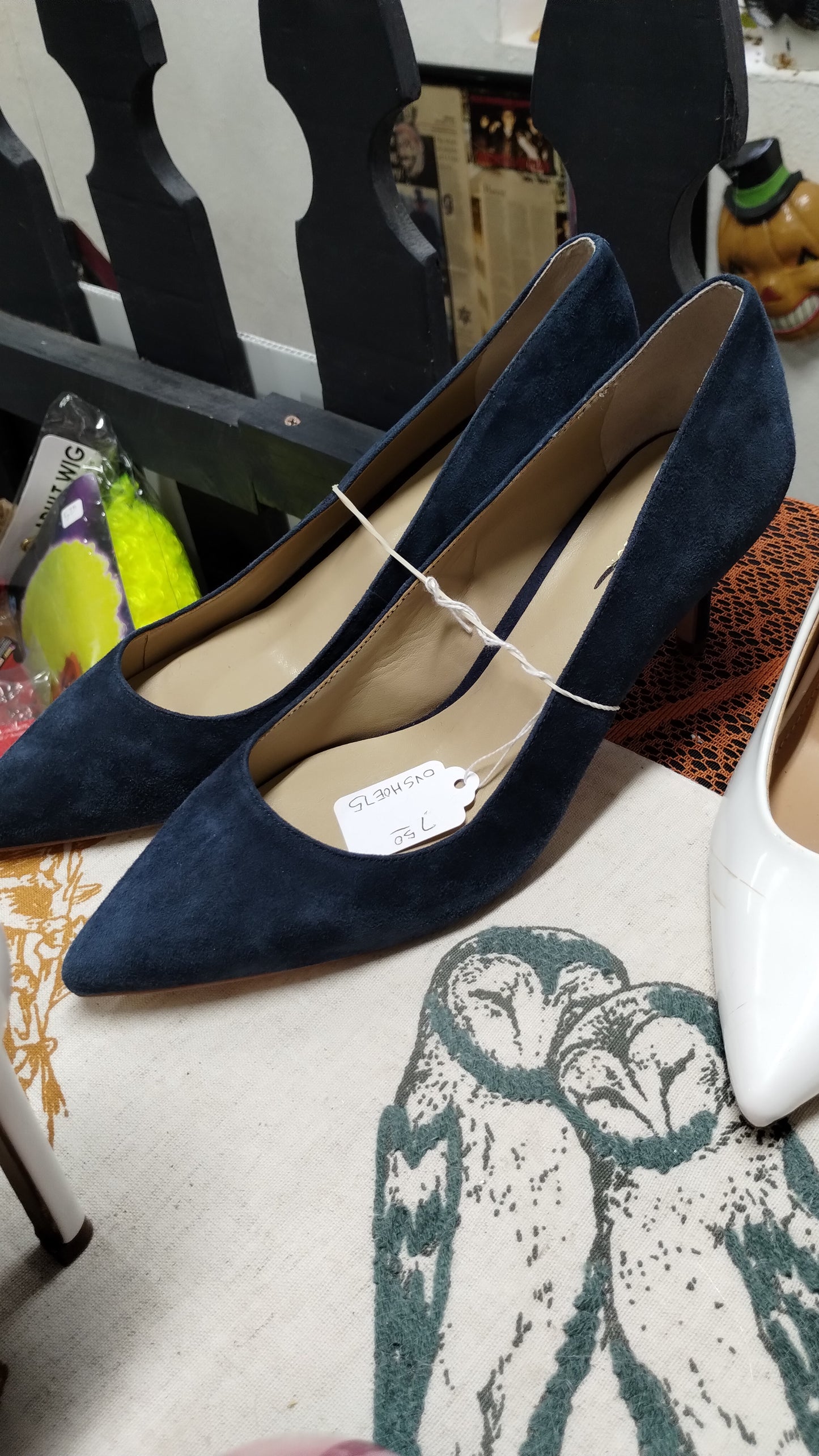 Blue Suede Heels (7 1/2)