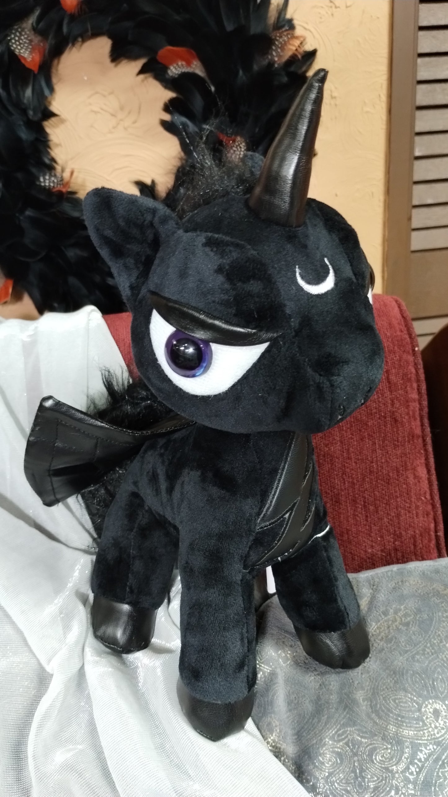 Dark Unicorn Plush