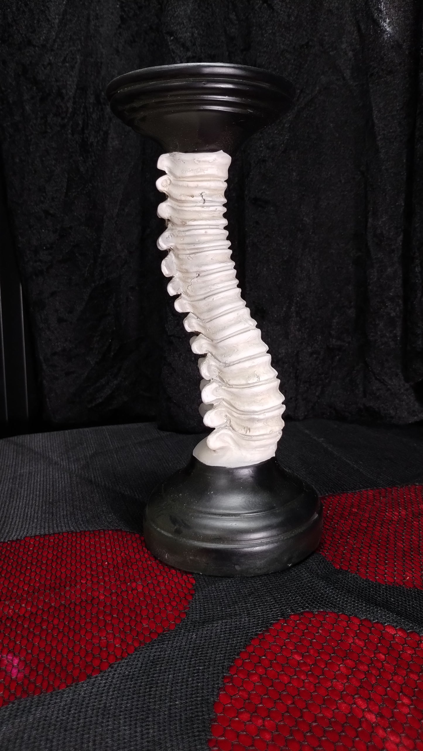 Skeletal Spine Candleholder