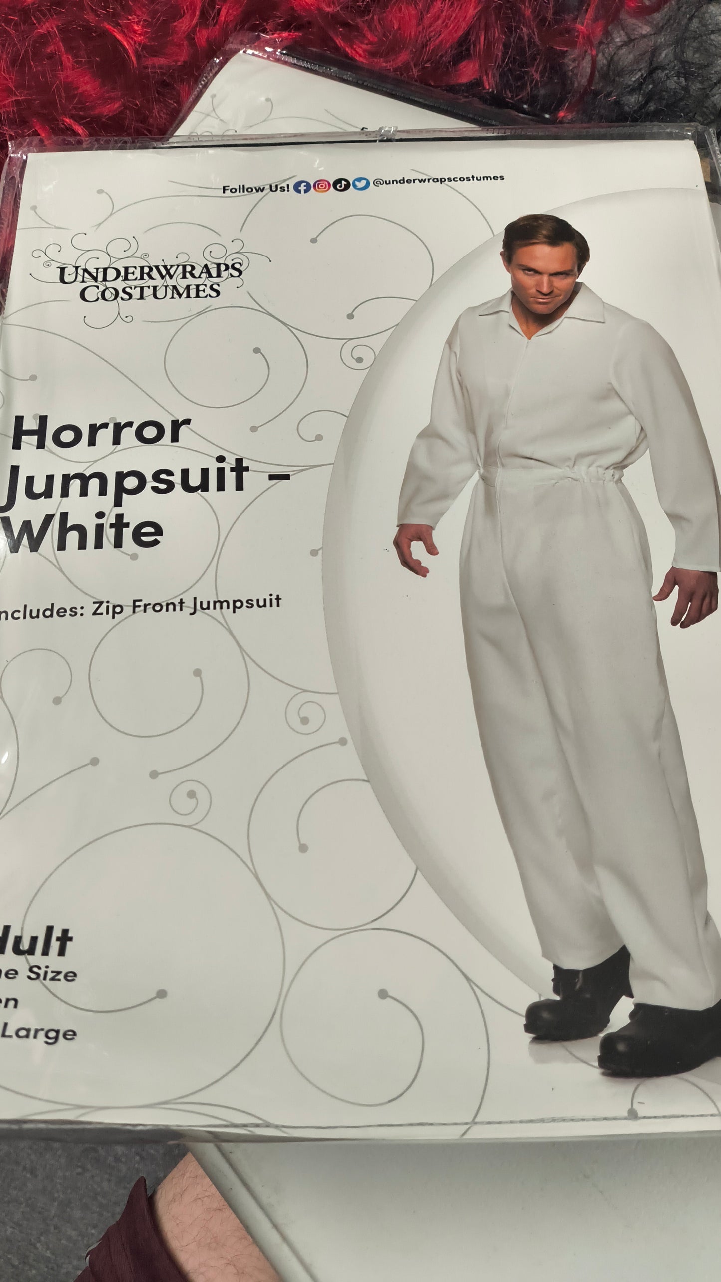 White Horror Jumpsuit - One Size