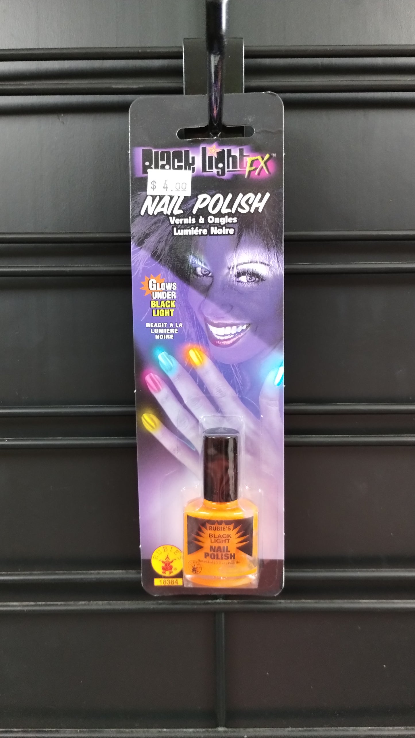 Orange Blacklight Nail Polish