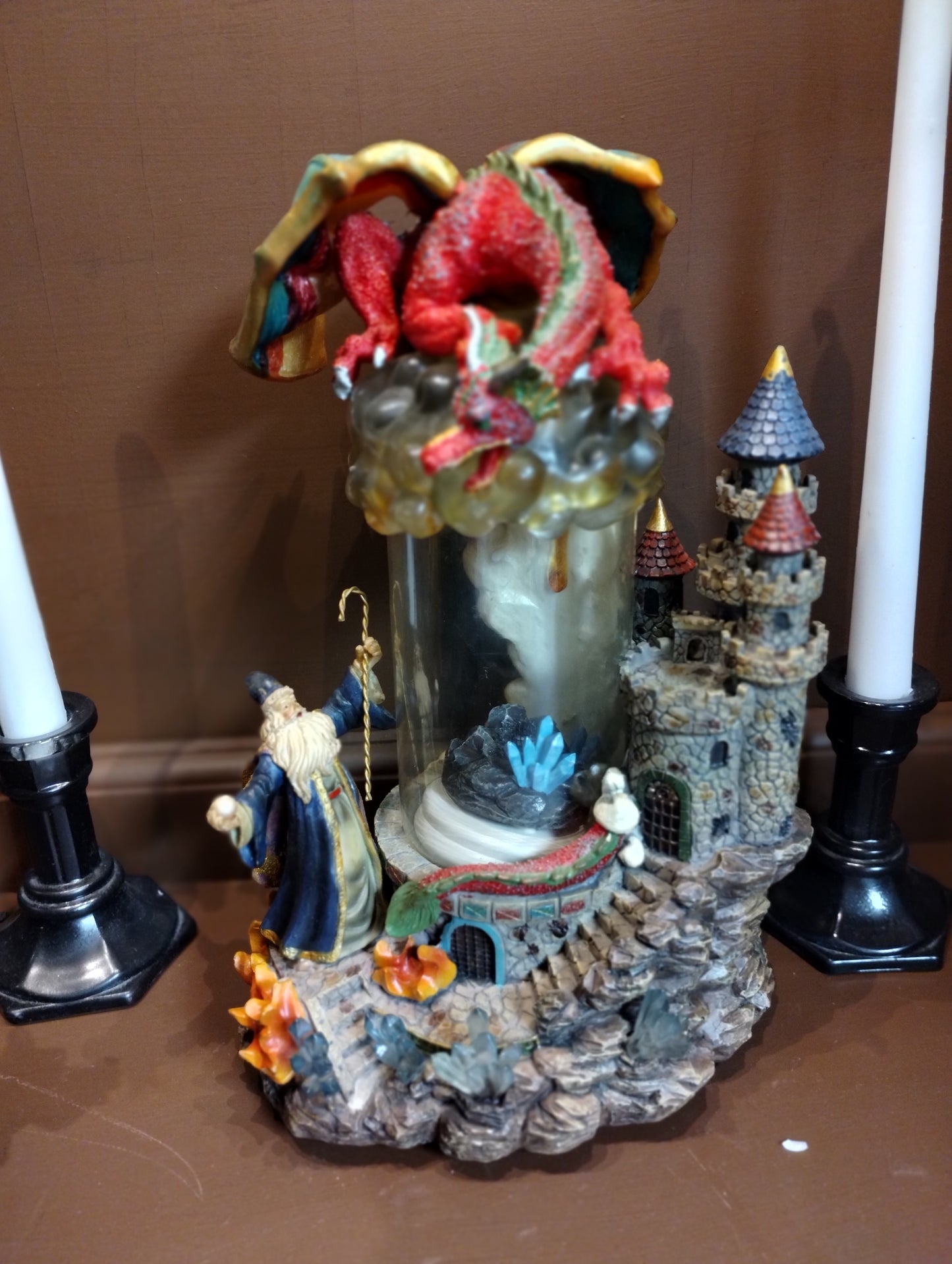 Red Dragon and Wizard