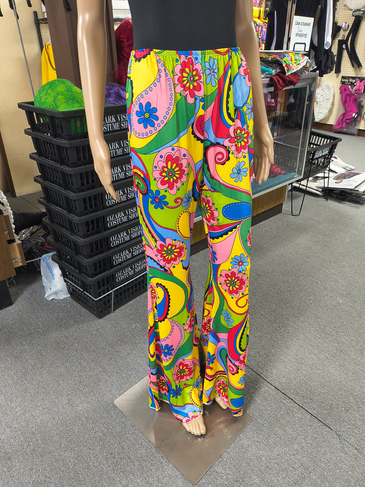 70's Flower Bell Bottom Pants