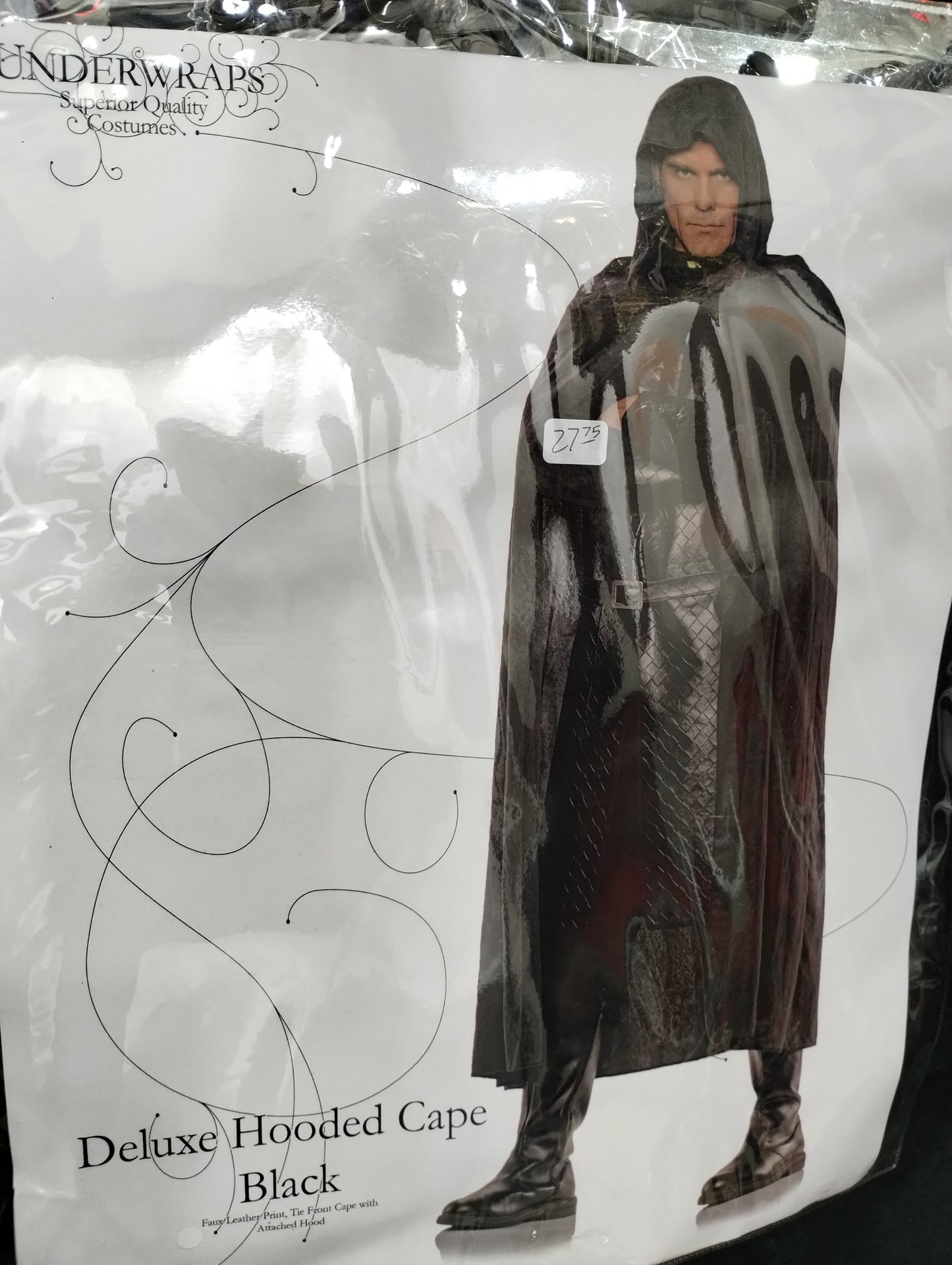 Deluxe Hooded Cape - Black