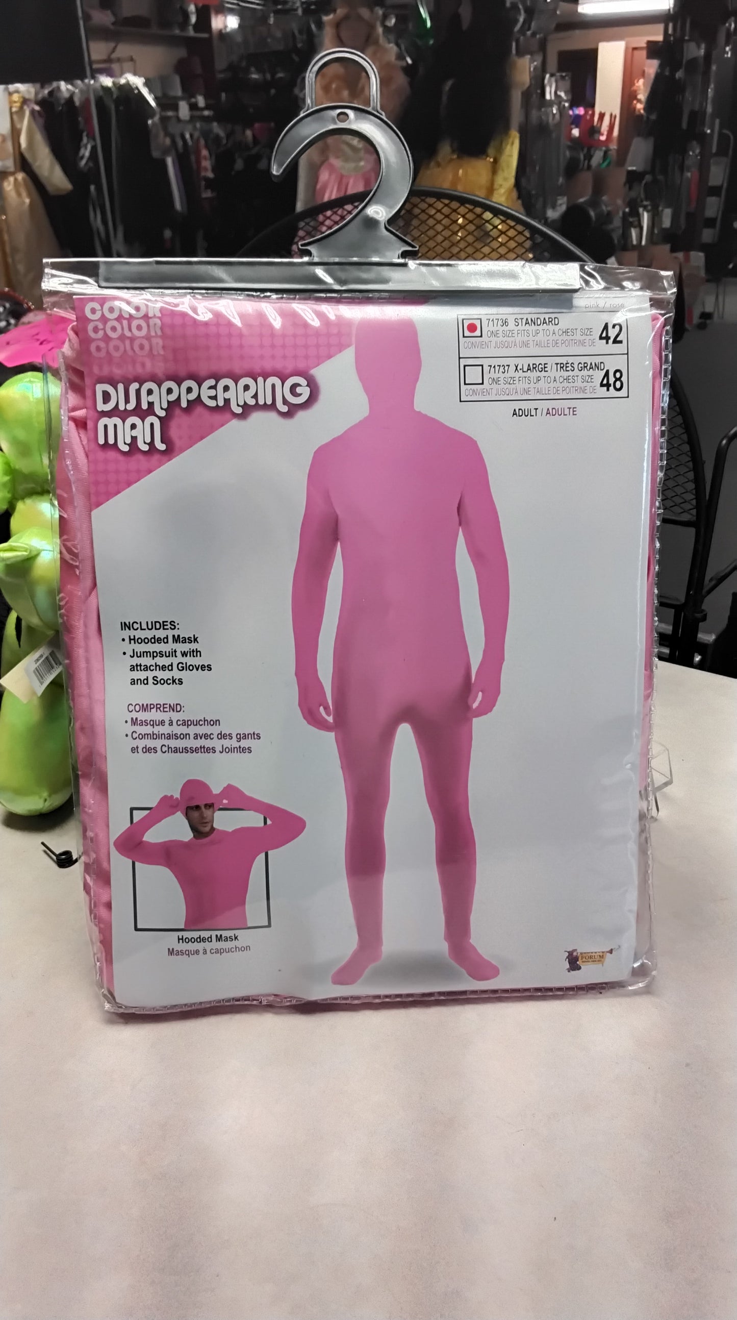 Disappearing Man Bodysuit- Pink