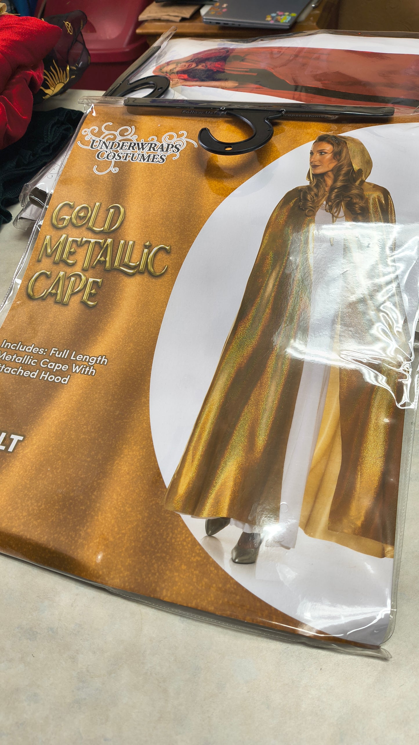 Gold Metallic Cape