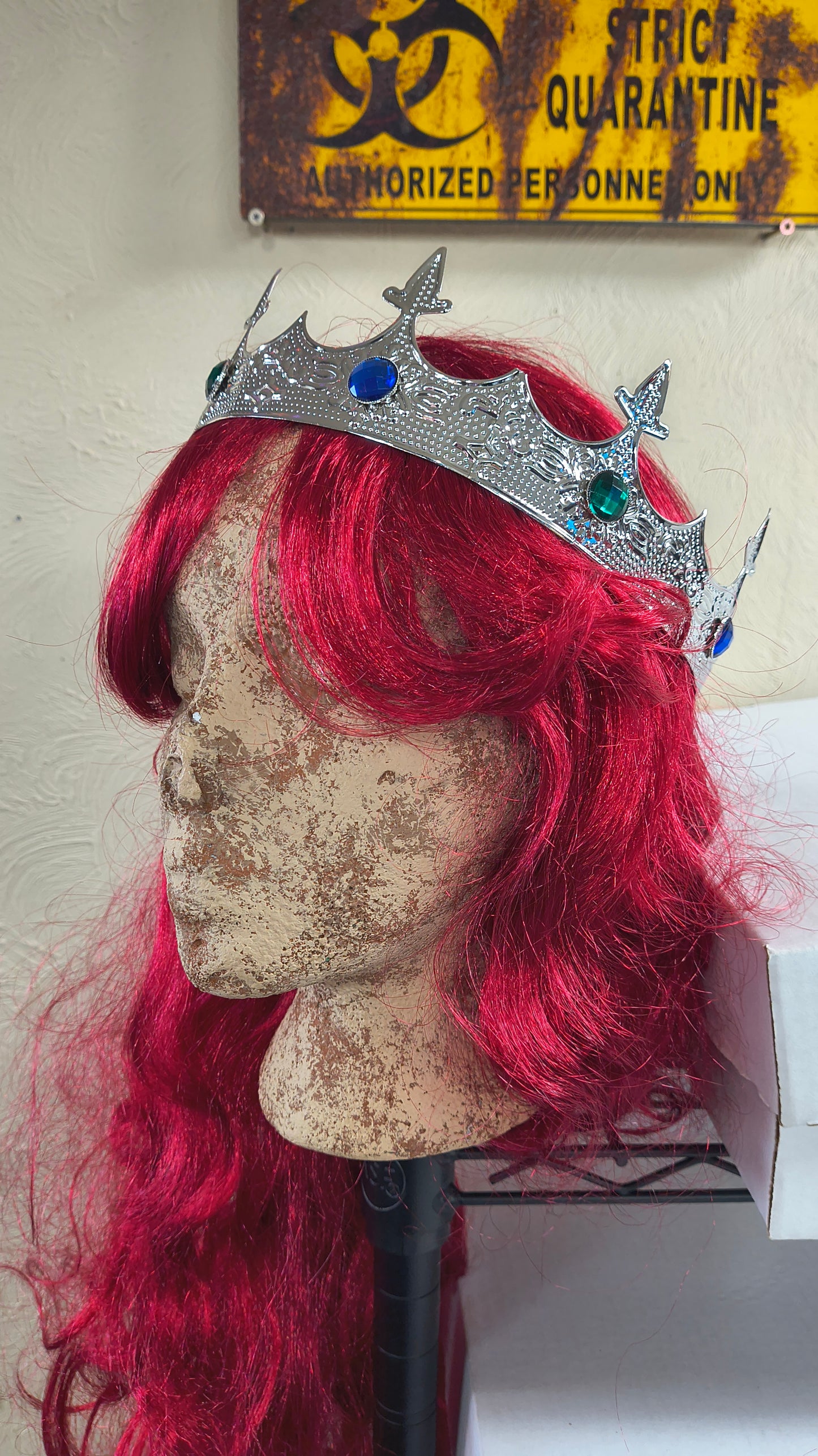 Royal Crown with Blue and Green Jewels