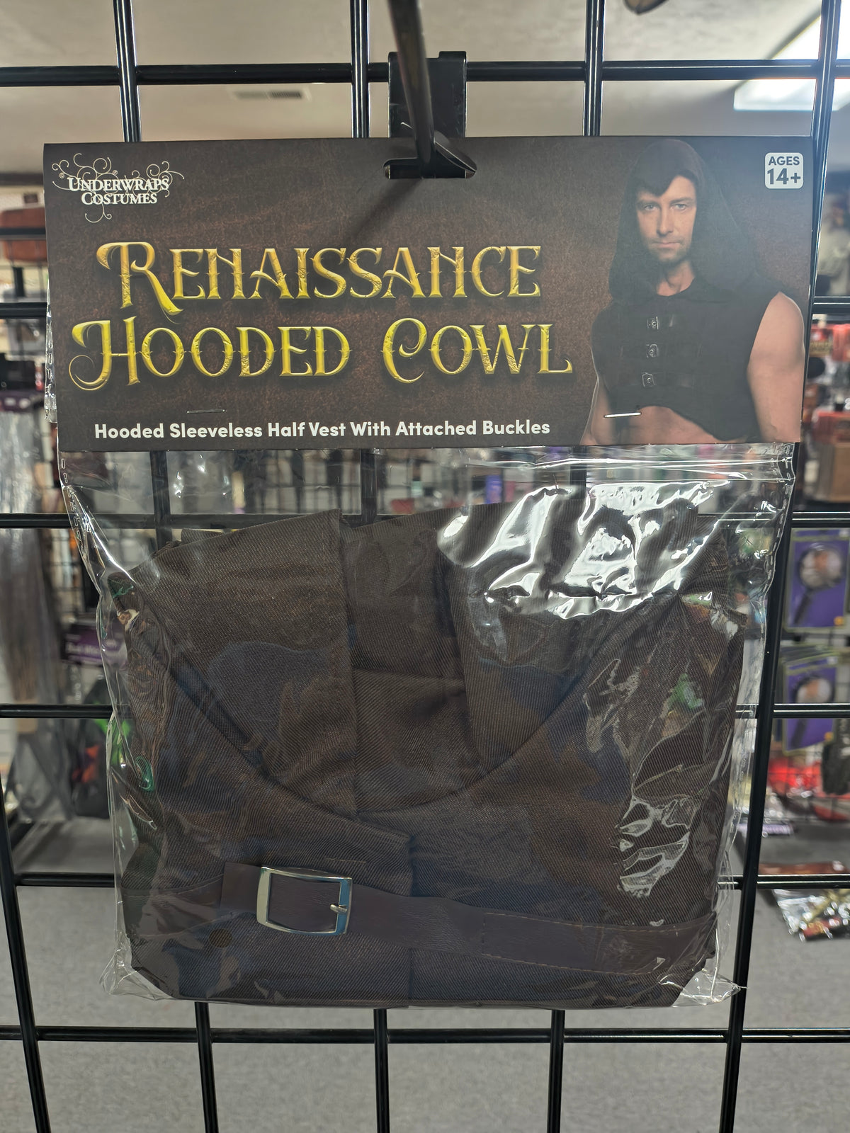 Renaissance Hooded Cowl - Brown