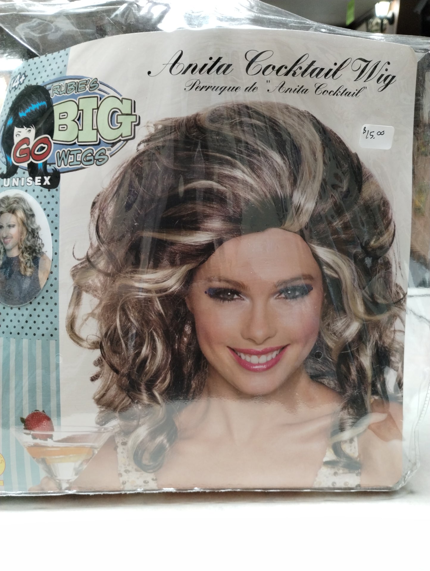 Brown and Blonde Anita Cocktail Wig