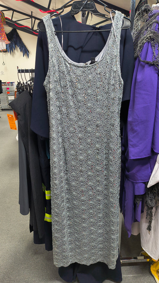 Silver Sequin Dress - 18
