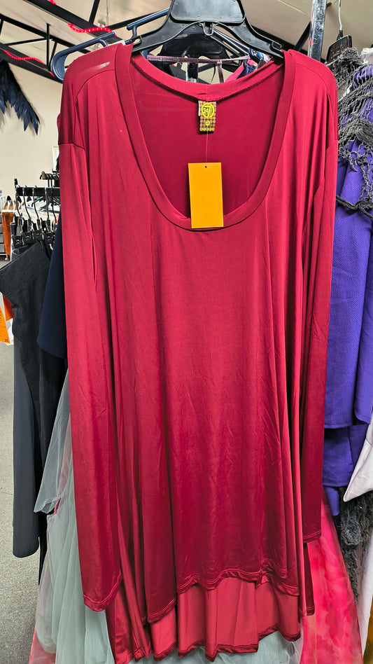 Red Shirt Dress - 6X