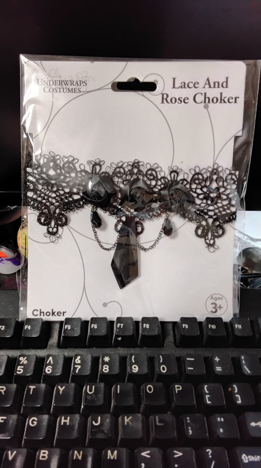 Lace and Rose Choker