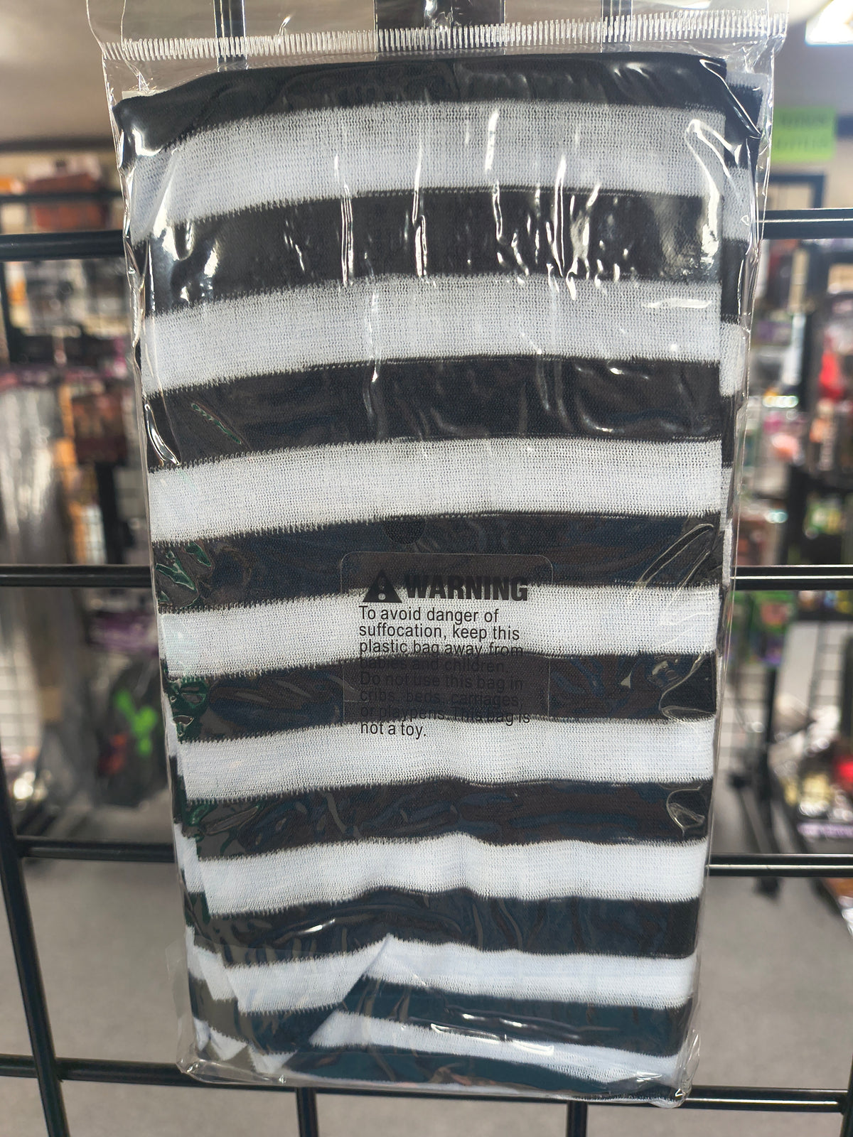 Striped Thigh High Stockings