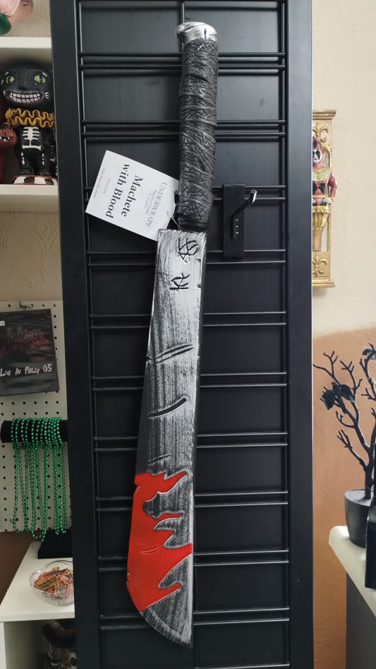 Large Bloody Machete