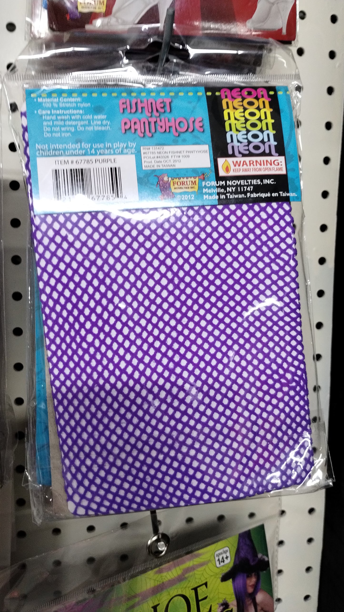 Purple Fishnet Tights