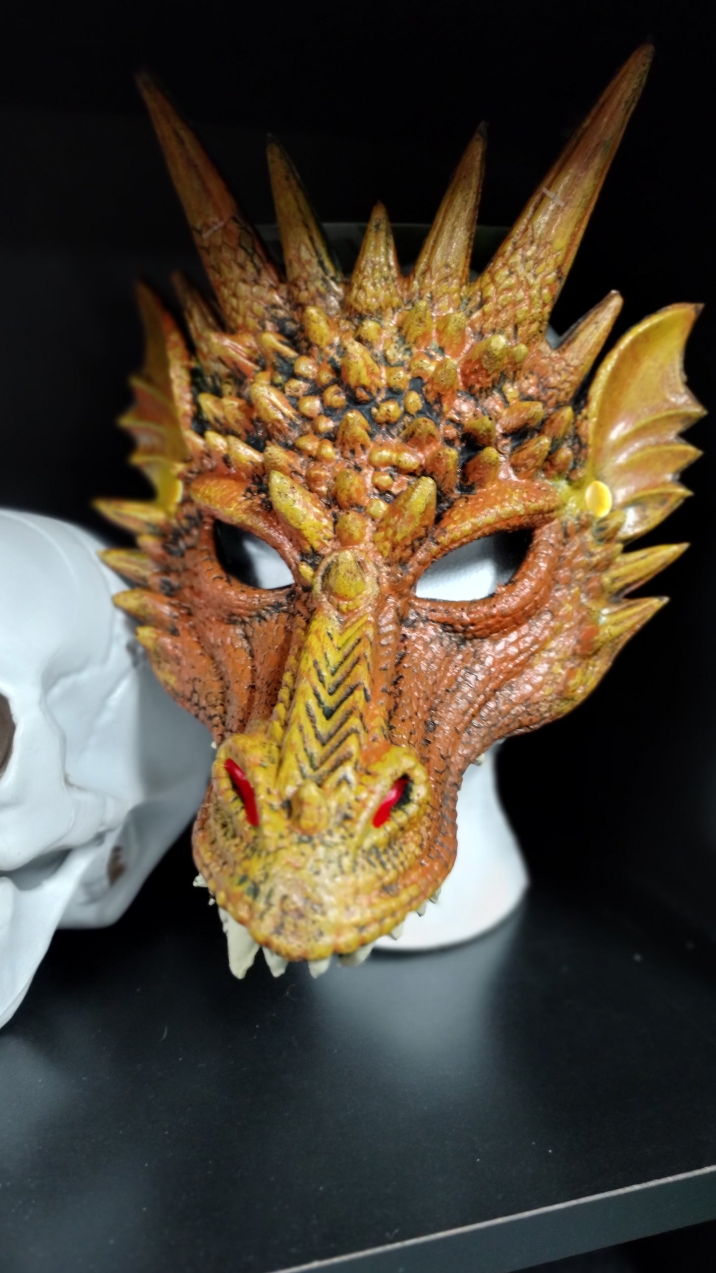 Golden Dragon Foam Half Mask