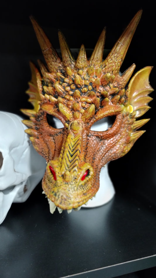 Golden Dragon Foam Half Mask