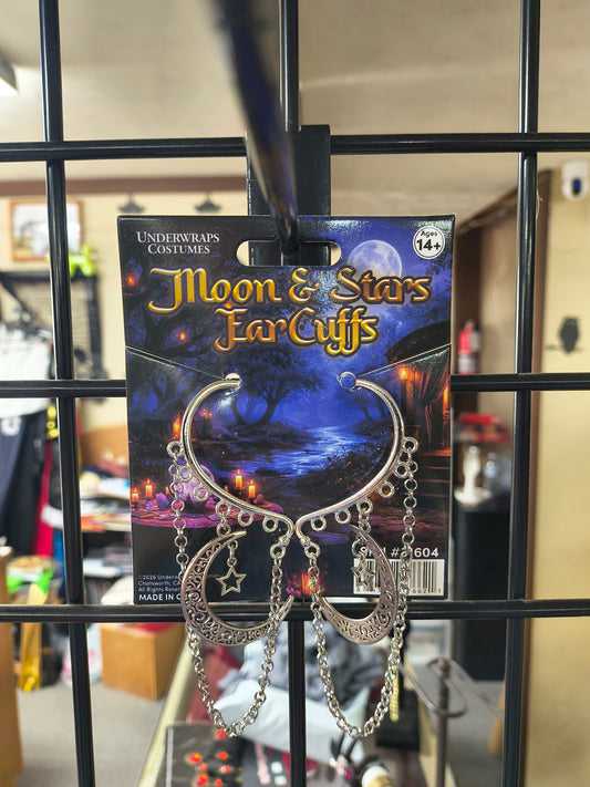 Moon and Stars Ear Cuffs