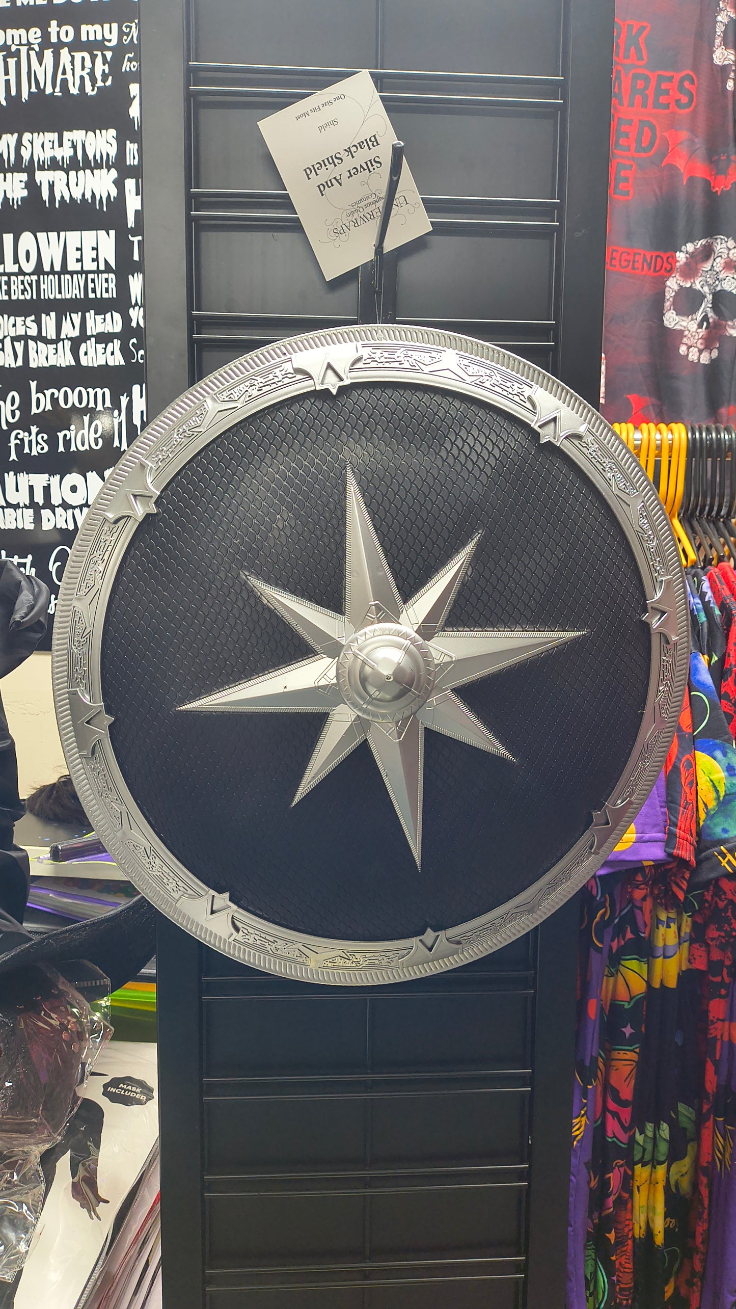 Silver and Black Sheild