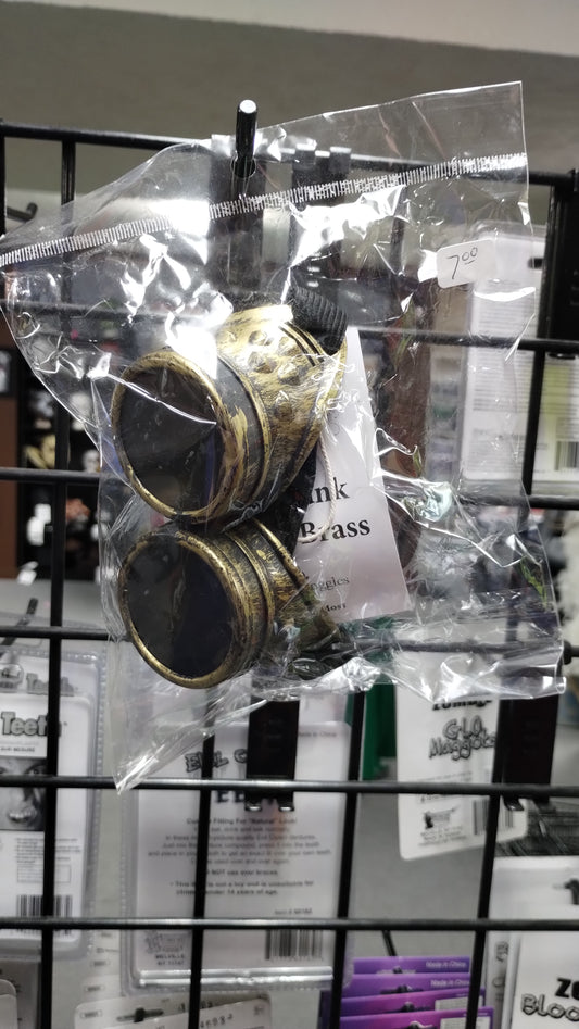 Steampunk Goggles - Brass/Gold