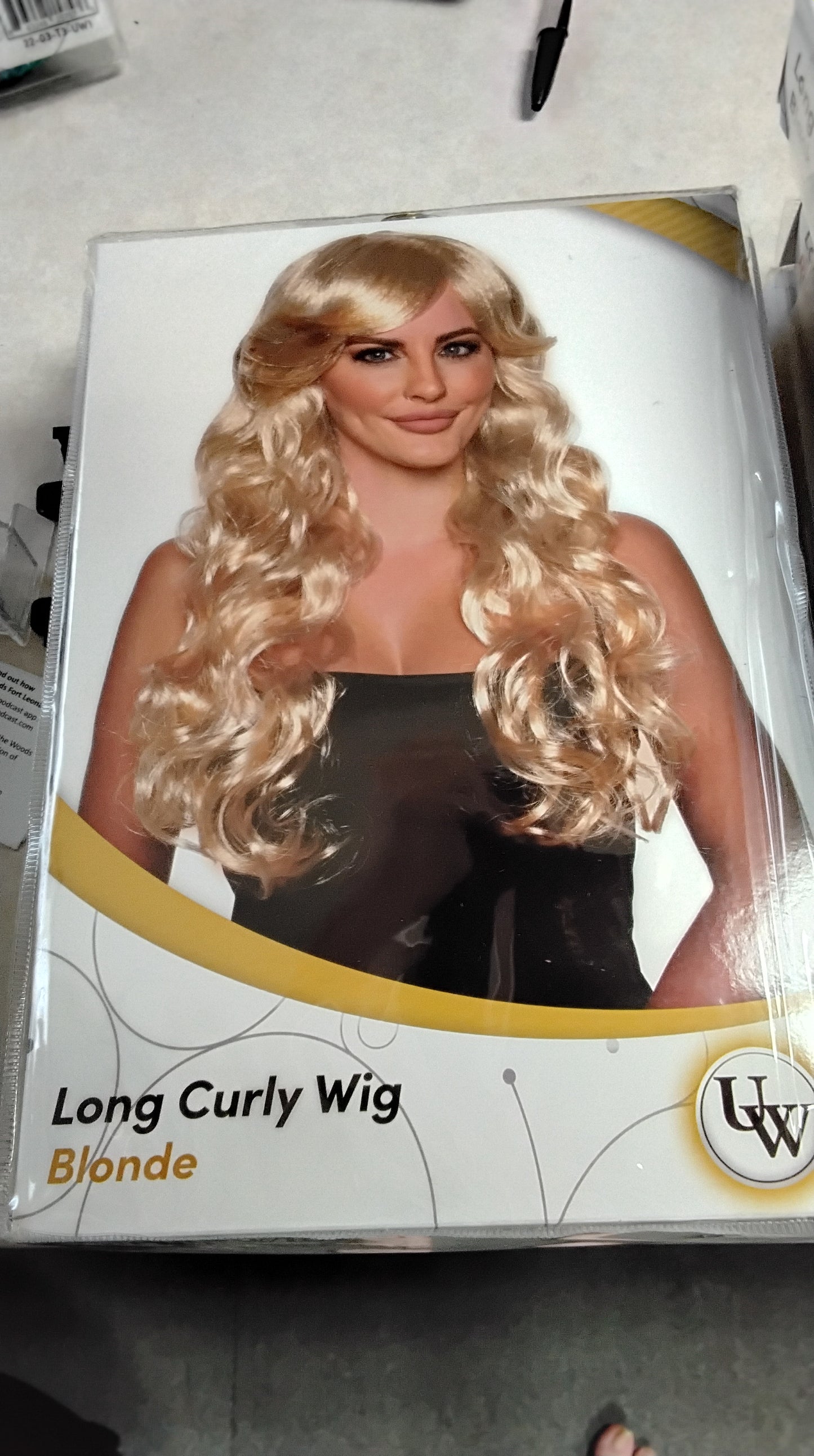 Long Curly Wig Blonde