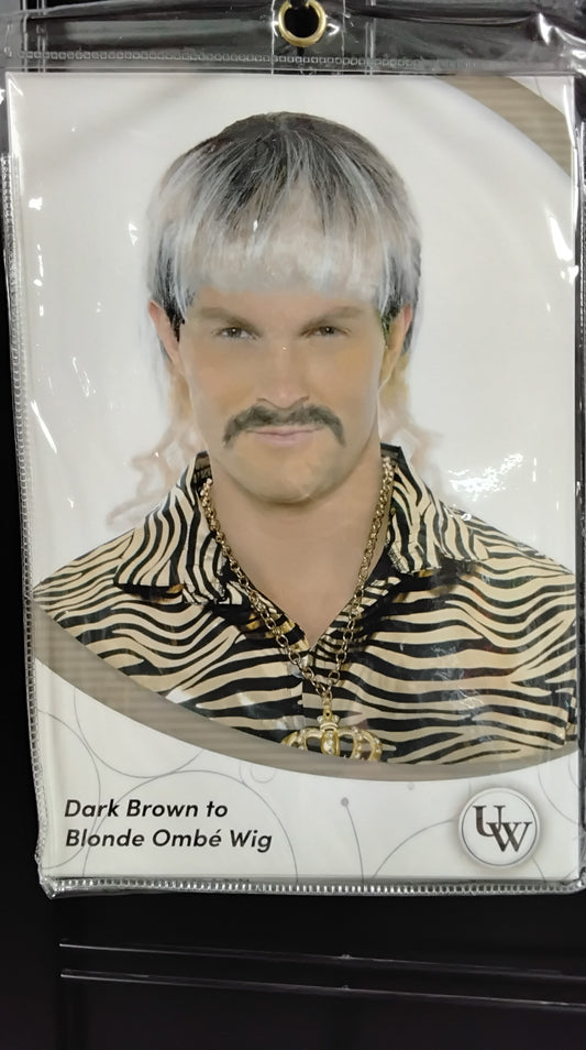 Dark Brown/Blonde Ombre Mullet Wig