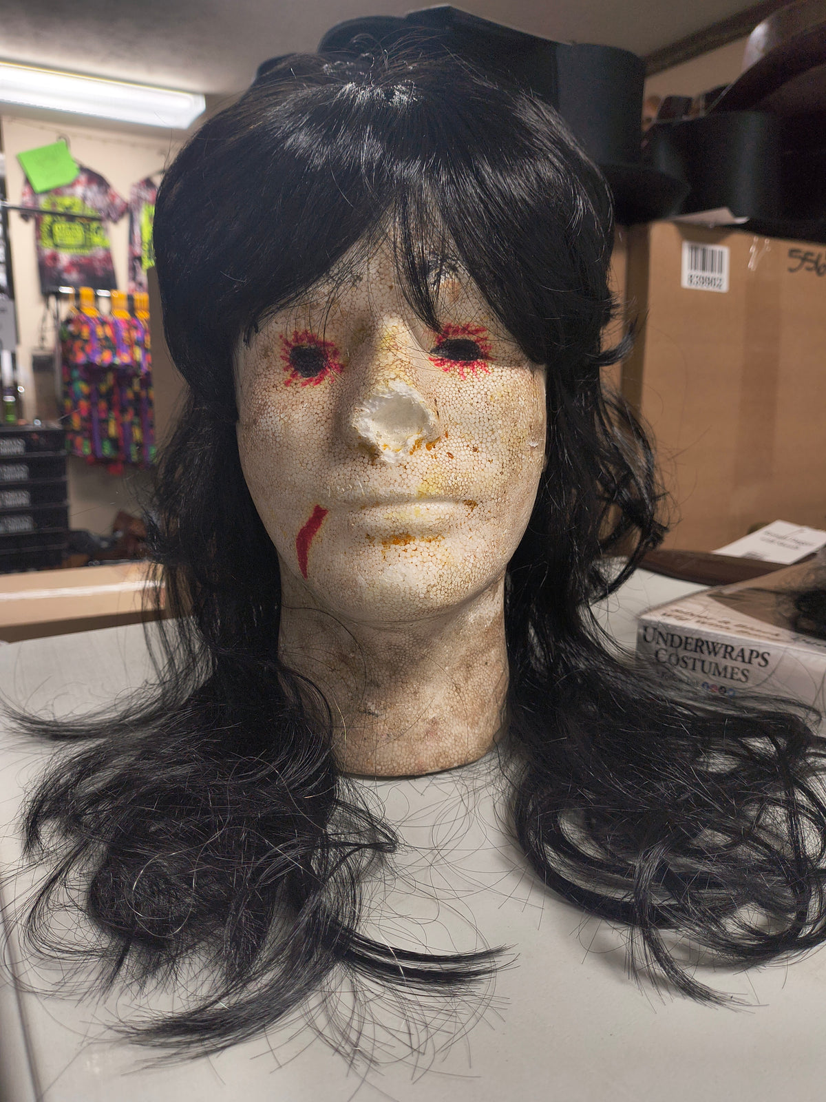 Black Mullet Wig