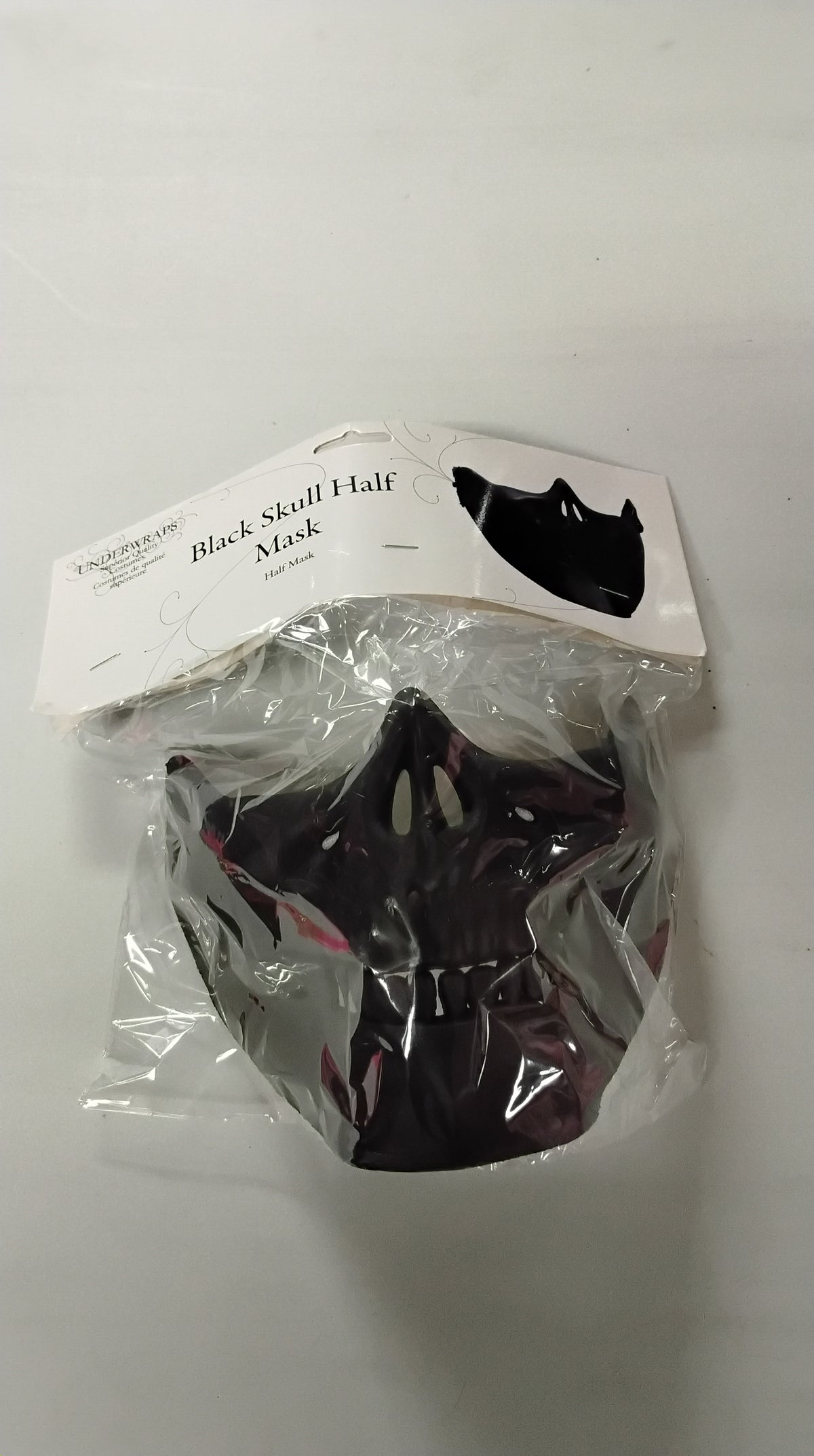 Black Skull Half Mask