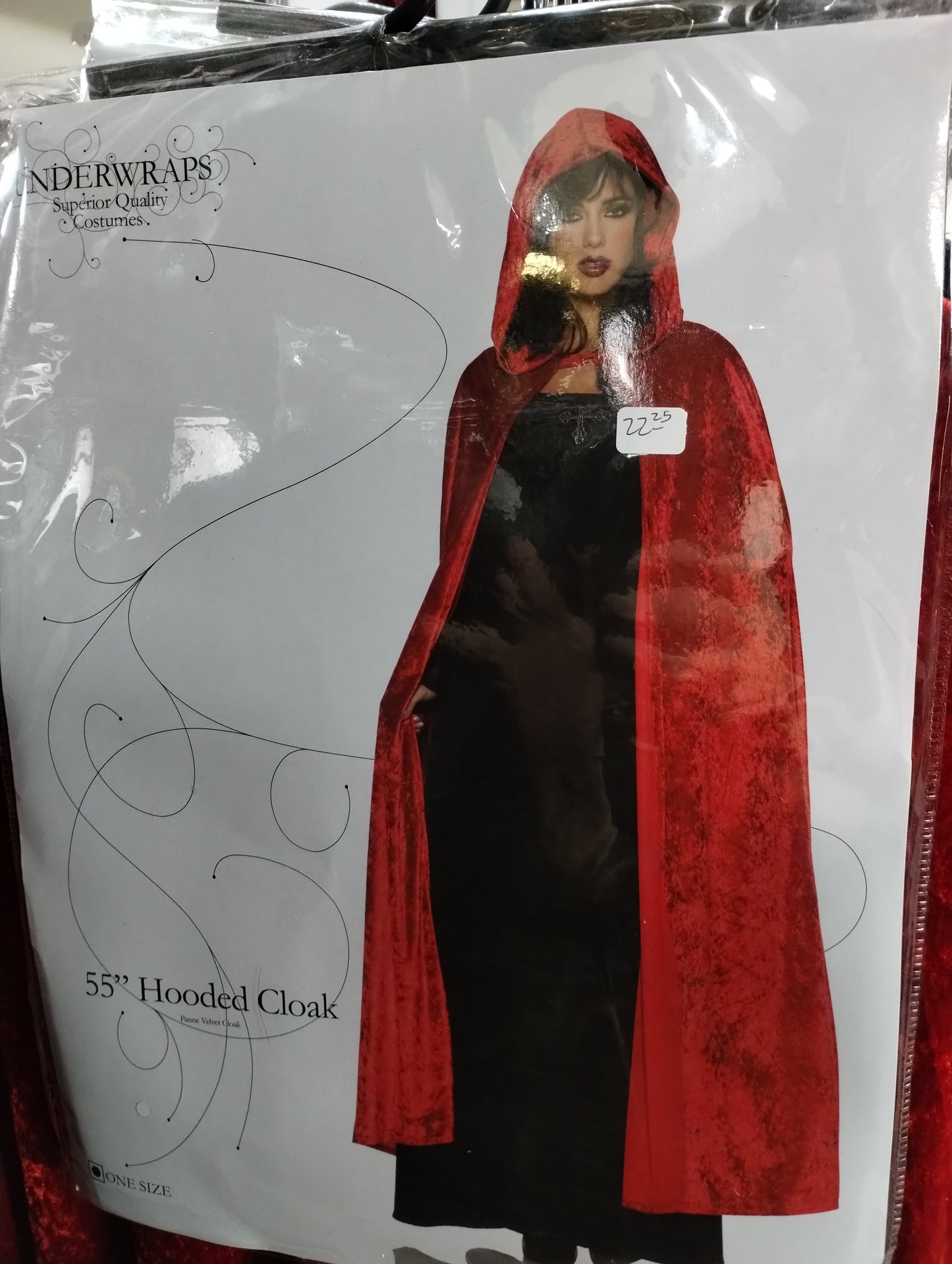 55" Hooded Cloak - Red