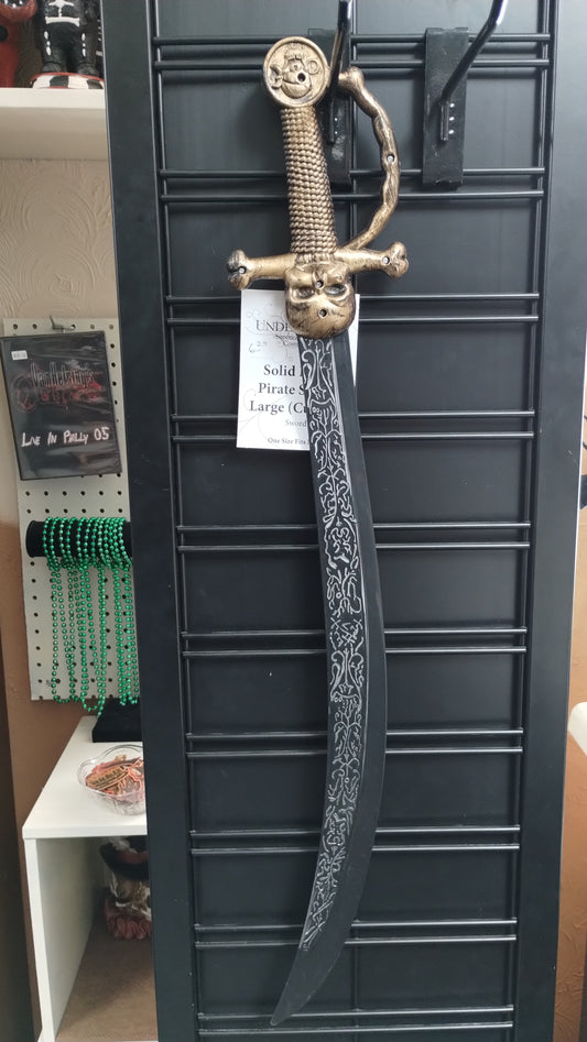 Black Curved Pirate Sword