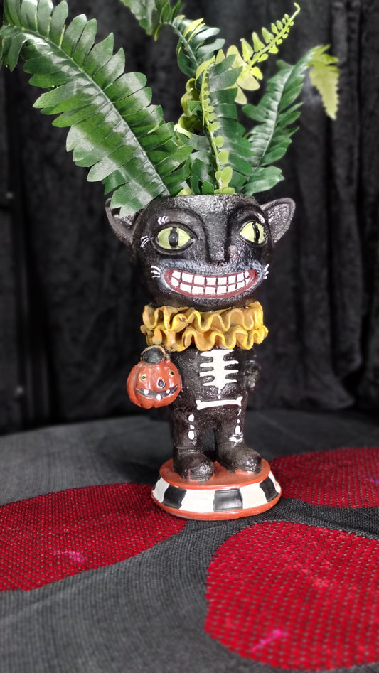 Black Cat Planter