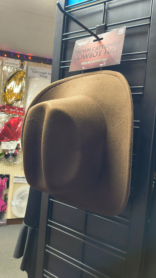 Brown Cattleman Cowboy Hat
