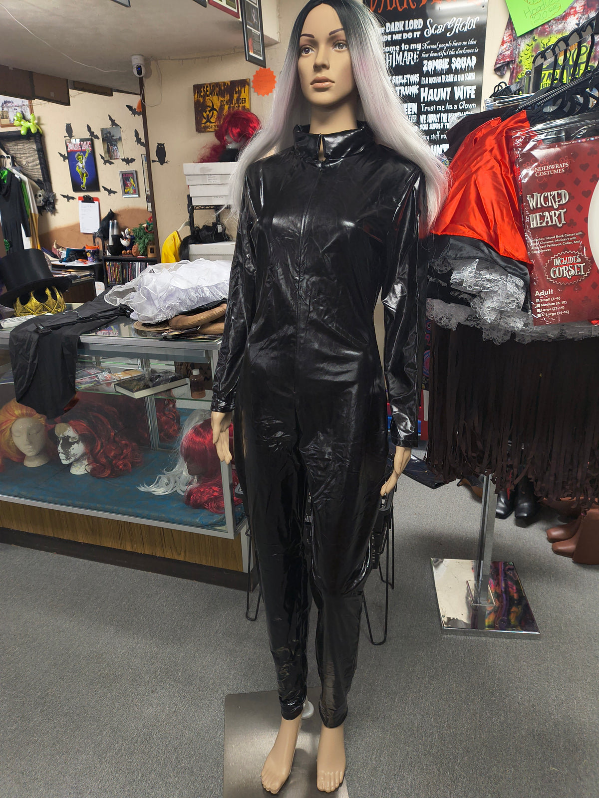 Metallic Jumpsuit Black