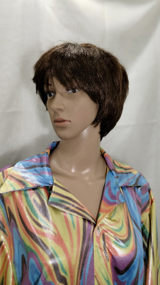 60's Mop Top Wig - Brown