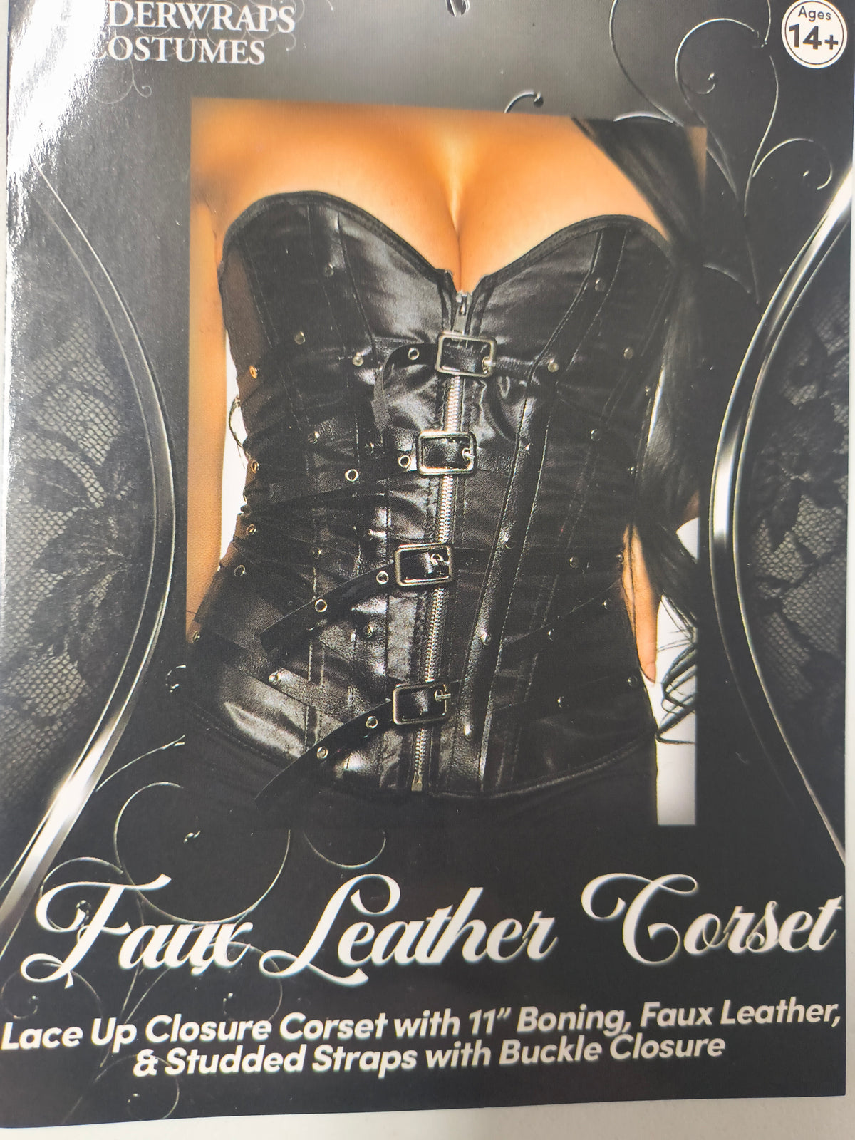 Faux Leather Corset
