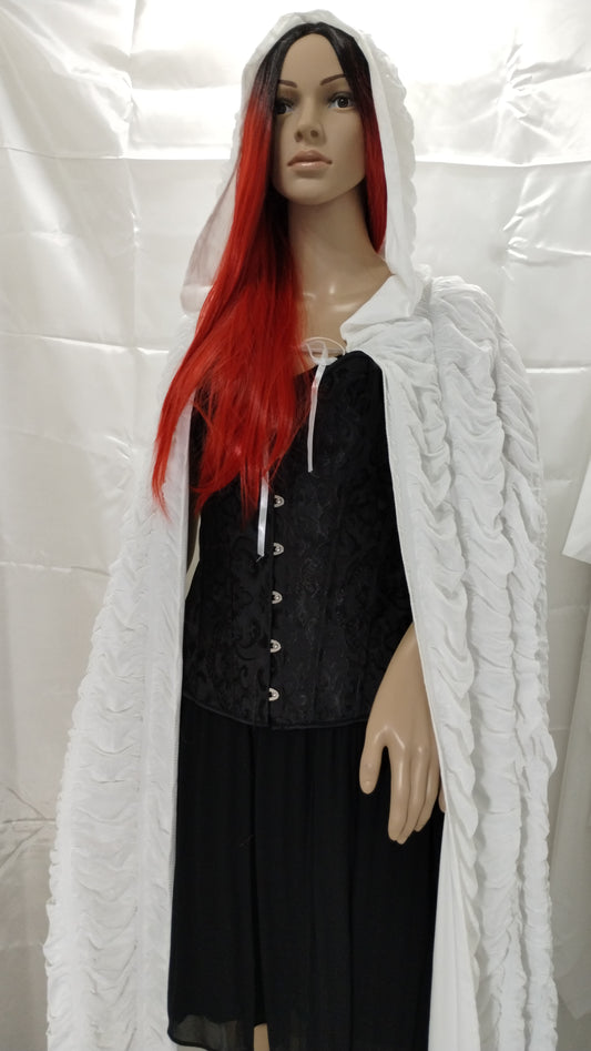 Coffin Cape - White w/Lining