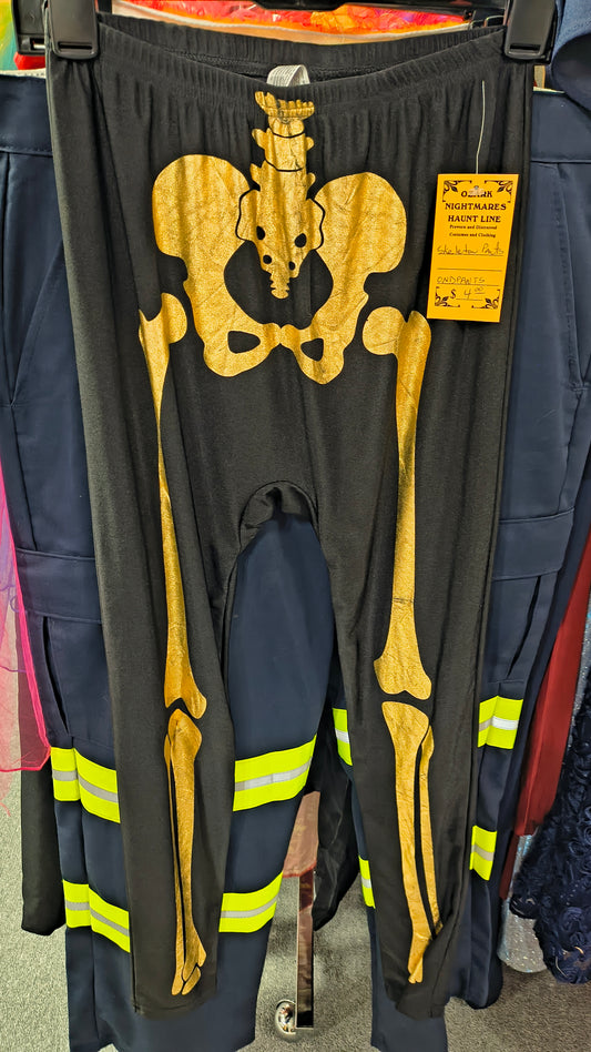 Gold Skeleton Tights