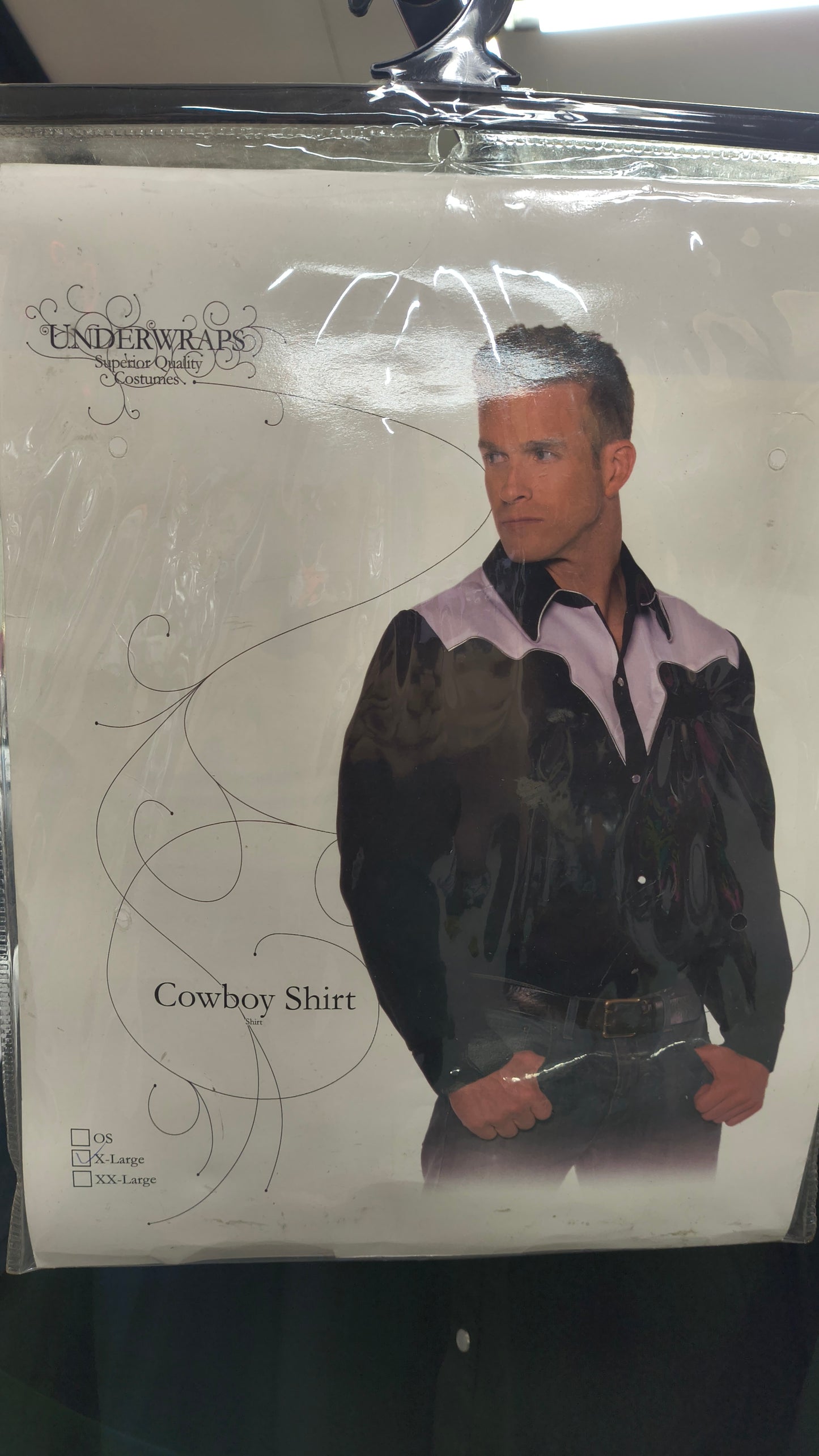 Cowboy Shirt - Black/White (XL)