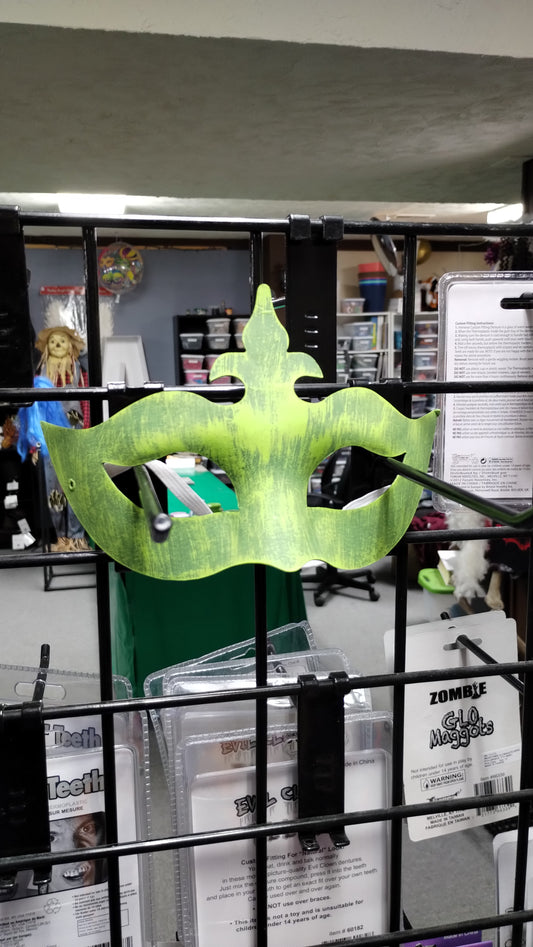 Green Matte Masquerade Mask