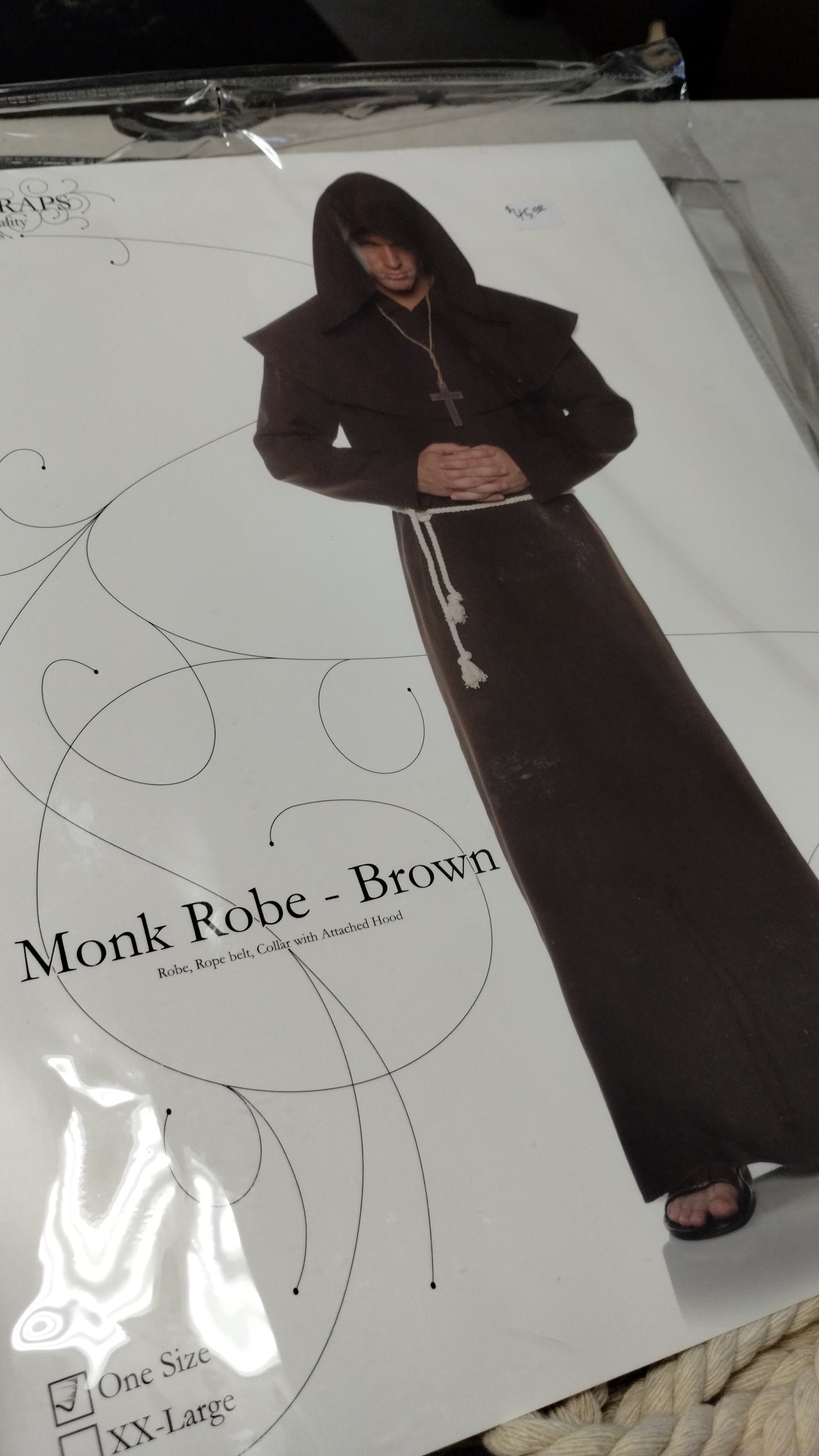 Monk Robe - Brown (One Size)