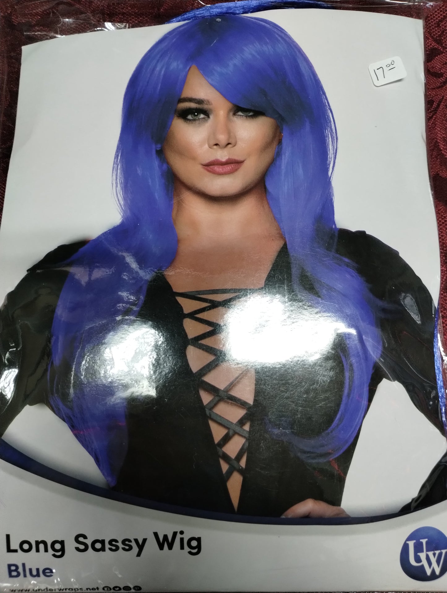 Long Sassy Blue Wig