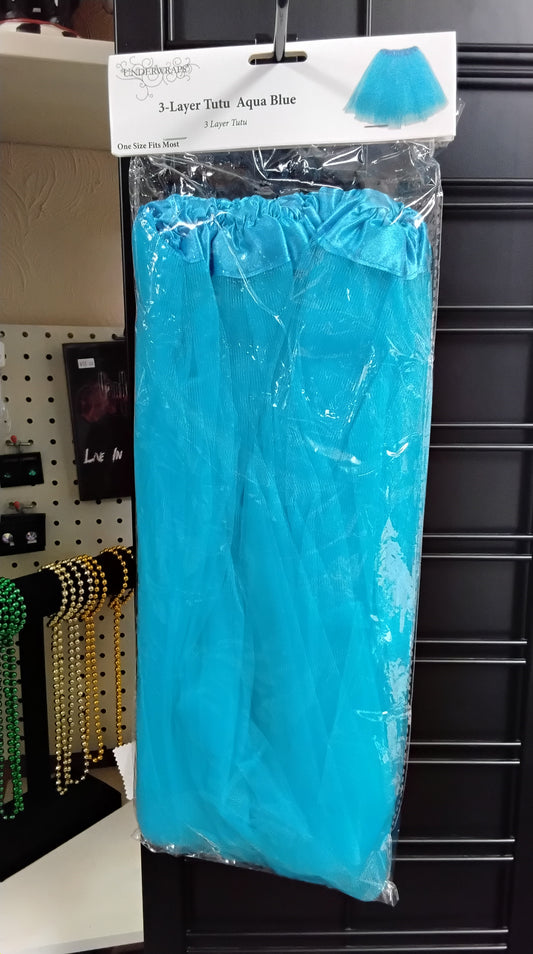 3 Layer Tutu Aqua Blue