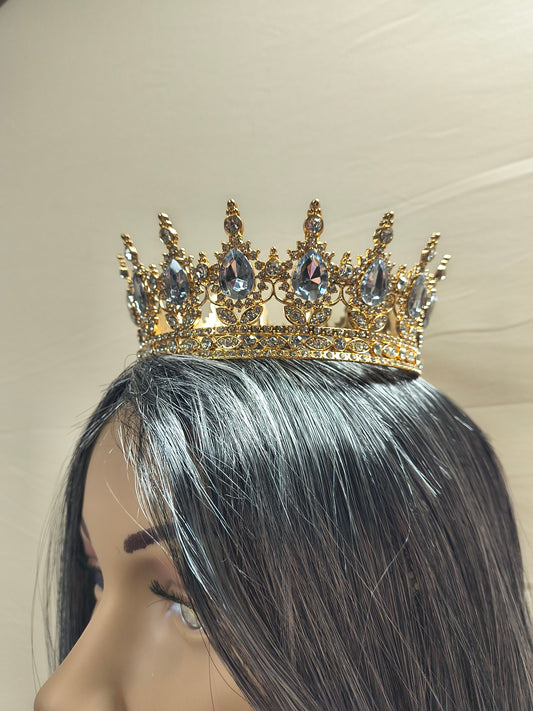 Queen Crown W/ Silver Jewels