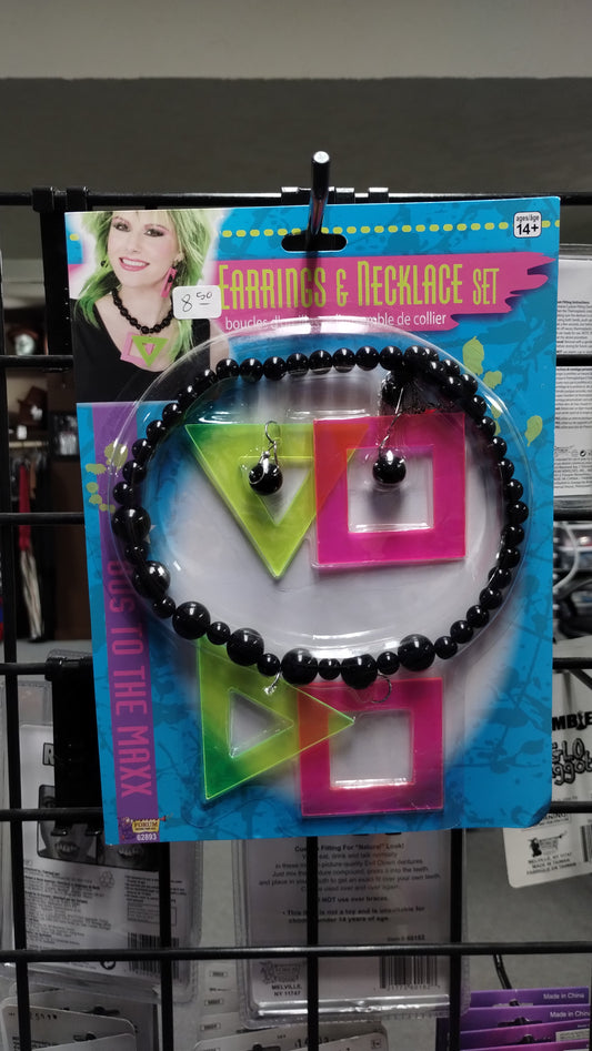 80's Earring and Necklace Set