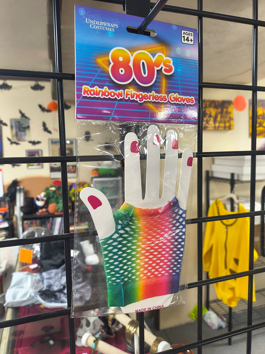Rainbow Fingerless Gloves