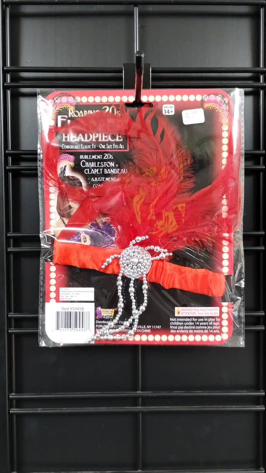 Red Flapper Headpiece