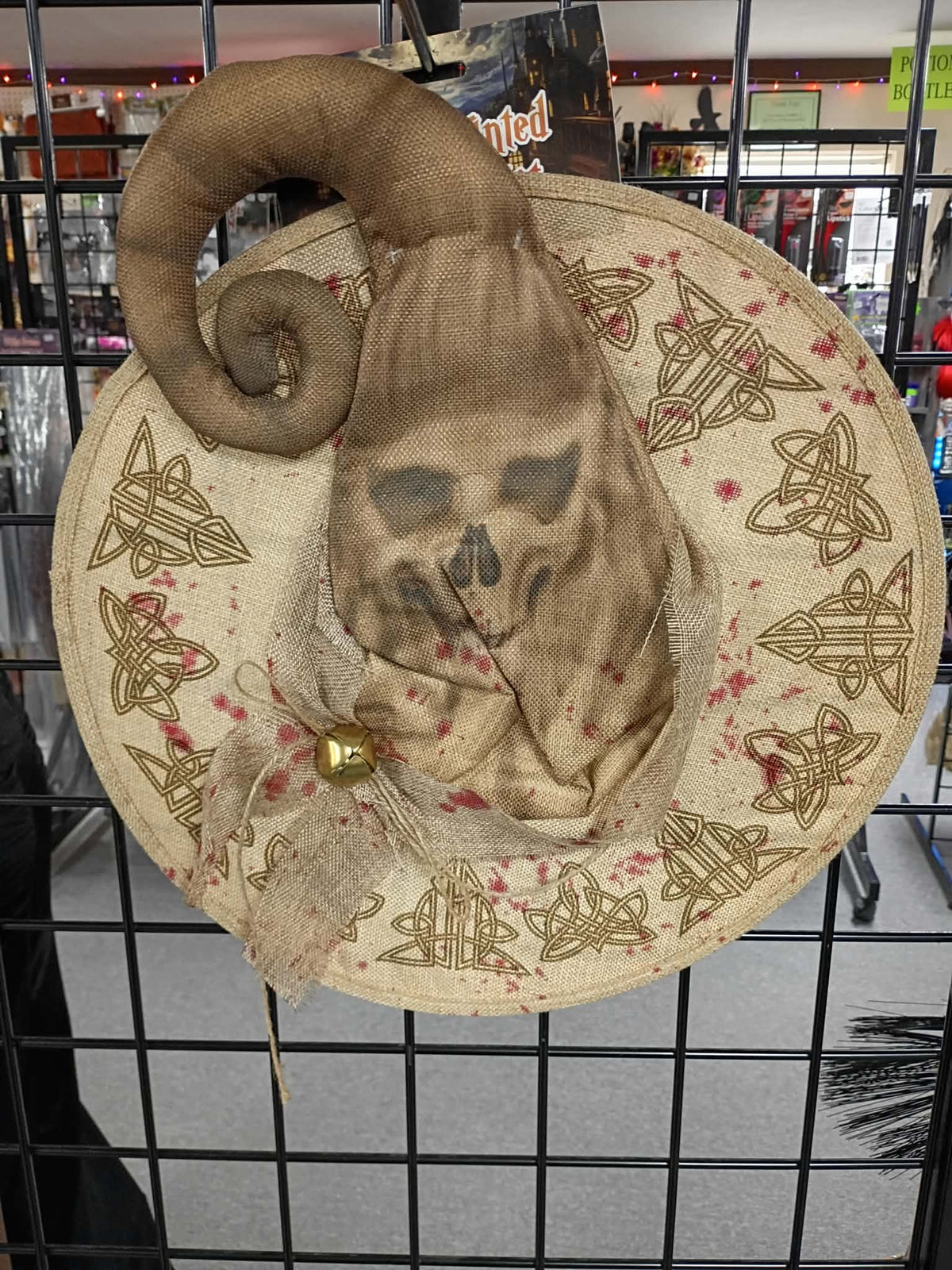 Skull Printed Wizard Hat