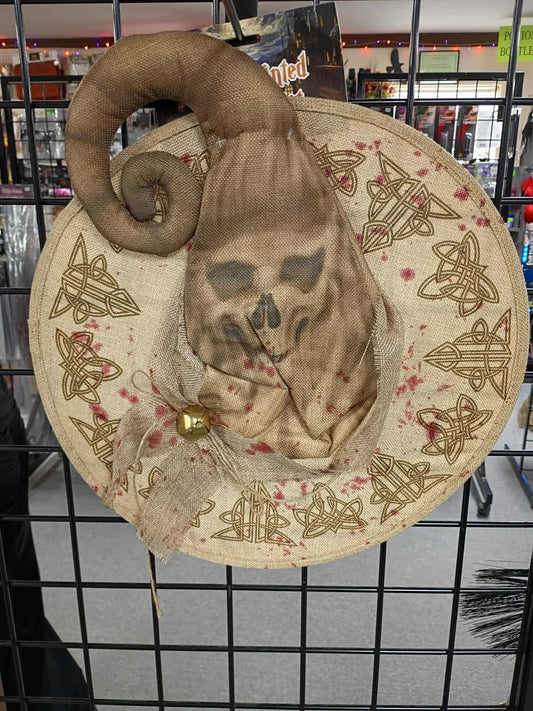 Skull Printed Wizard Hat